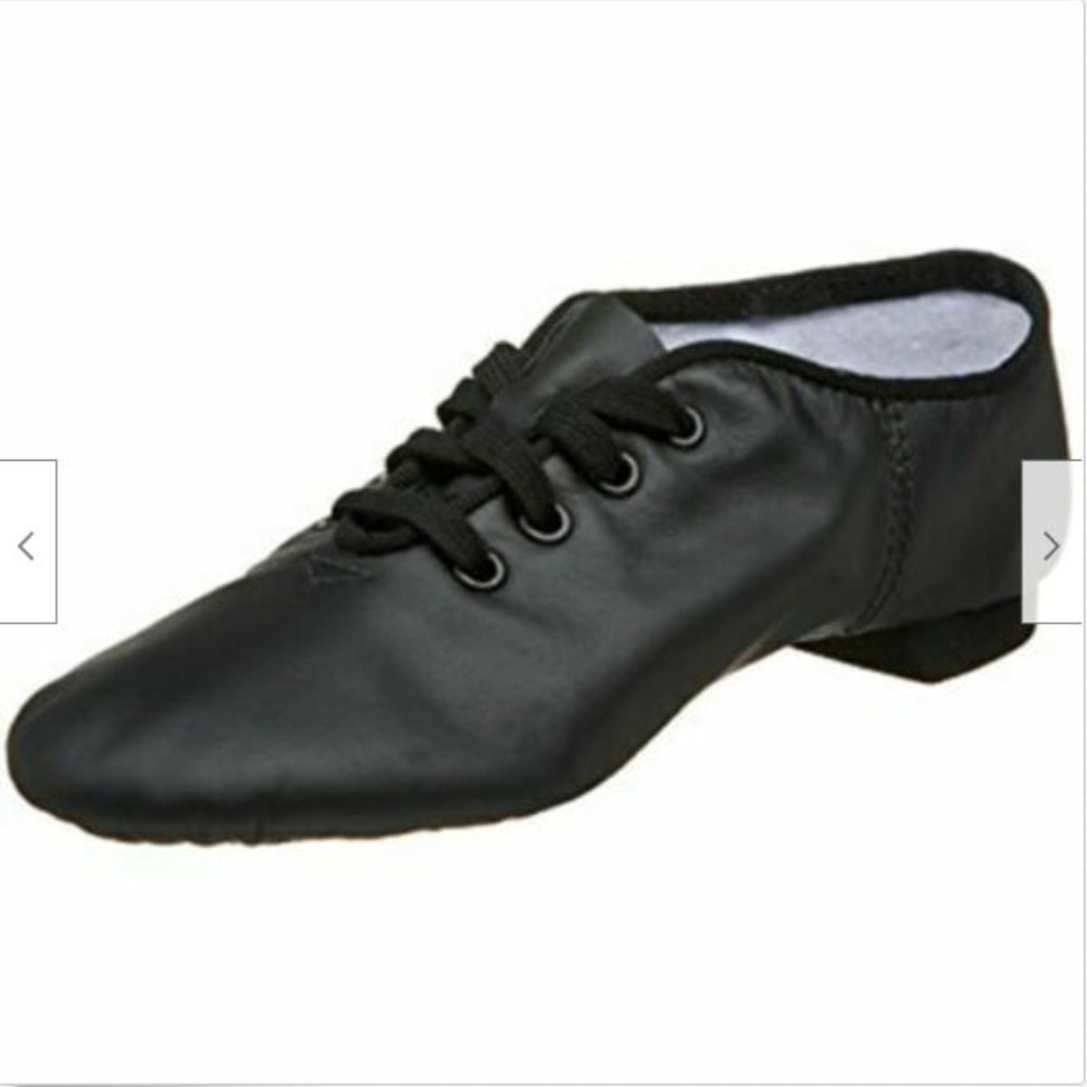 Capezio CG02 Black Lace Split-Sole Jazz Shoe